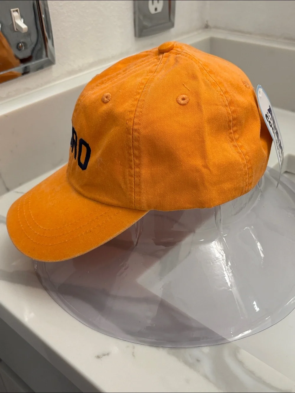 NWT Unisex Adams Tangerine 'BORO' Embroidered Cap Hat